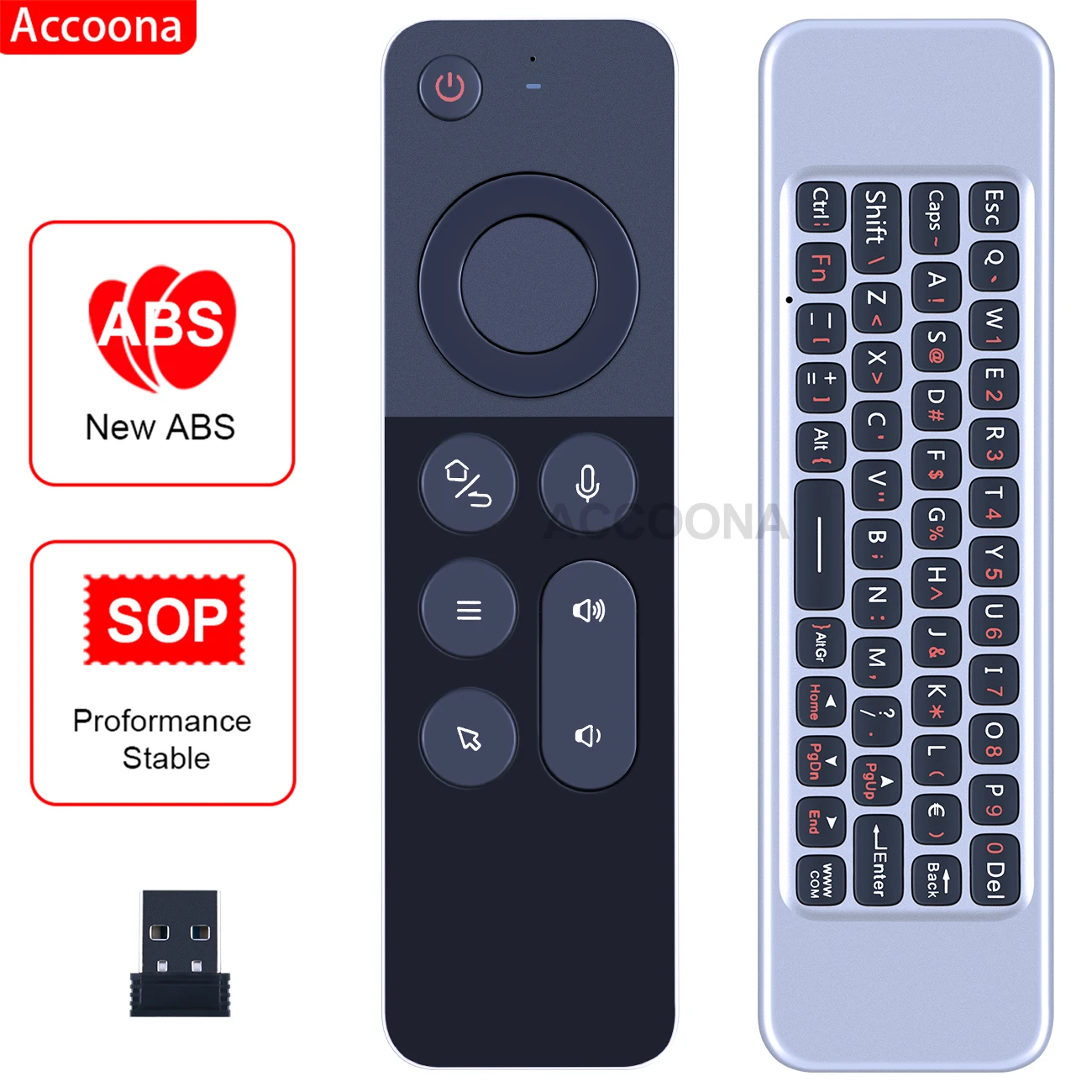 

W3 Air Mouse Remote Control 2.4G Wireless Keyboard Voice Gyroscope for PC TV B