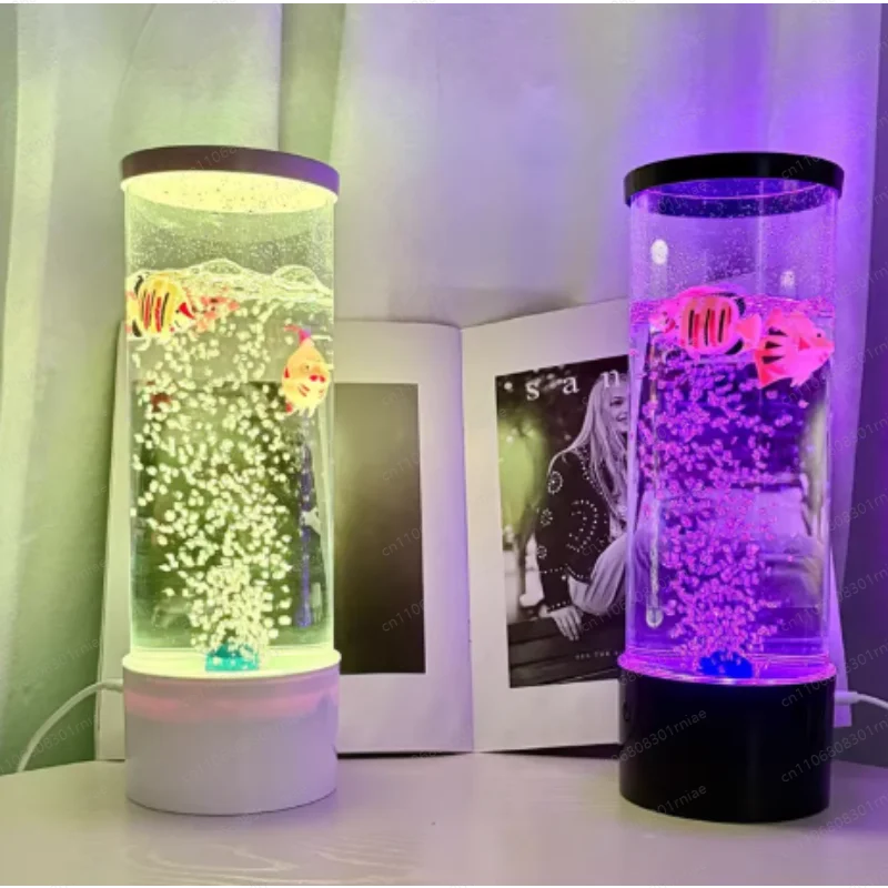 USB Jellyfish Lighting Equipment Luminous Spot Bubble Highlight Creative Children's Room Decorative LED Light Jellyfish Lamp