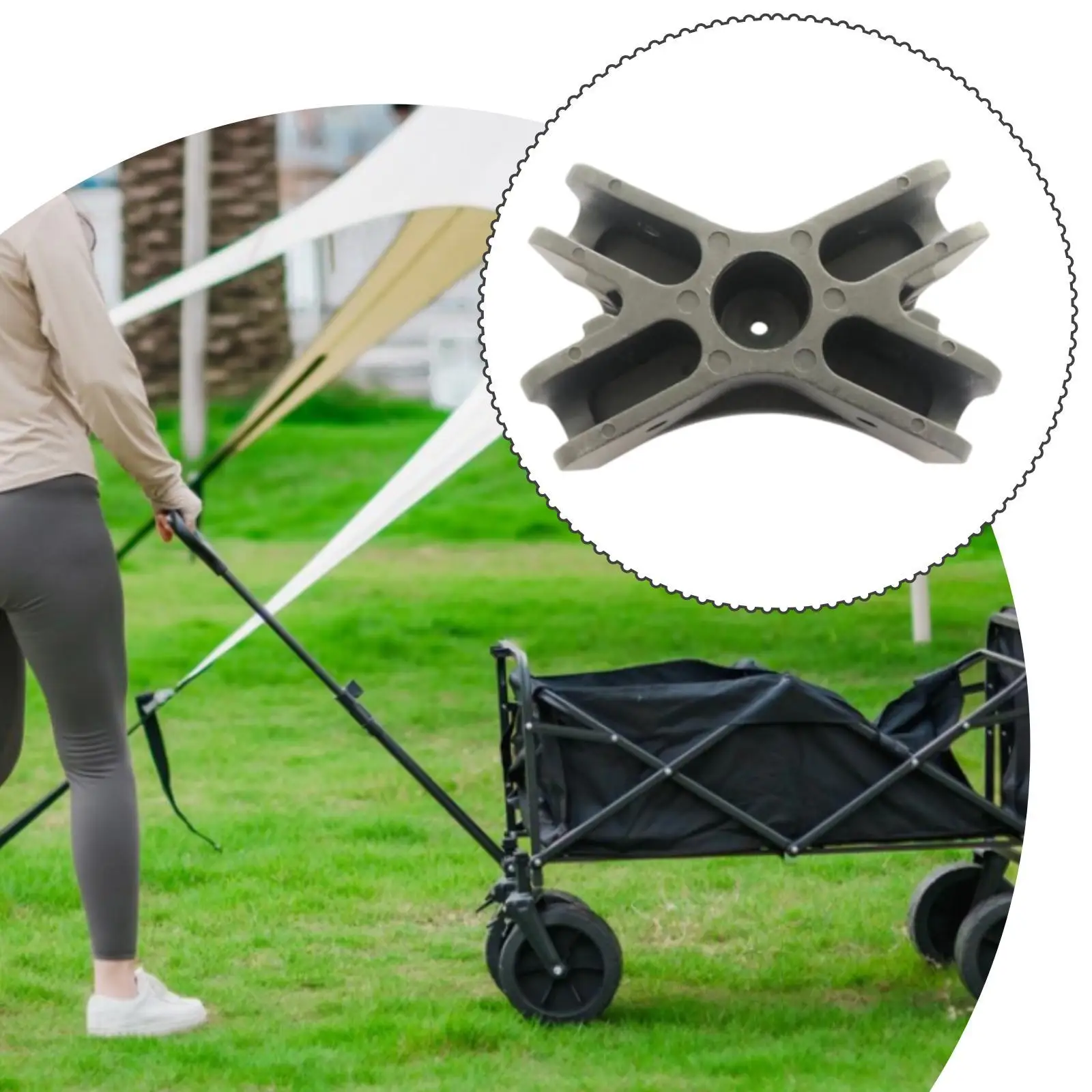 Plastic Trailer Undercarriage Cross Component Enhanced Stability Crossbar for Camping Vehicle Repair