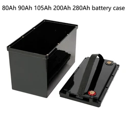 50Ah 80Ah 90Ah 105Ah lifepo4 battery Screw type storage box 12V 24V solar cells RV yacht battery plastic waterproof battery box