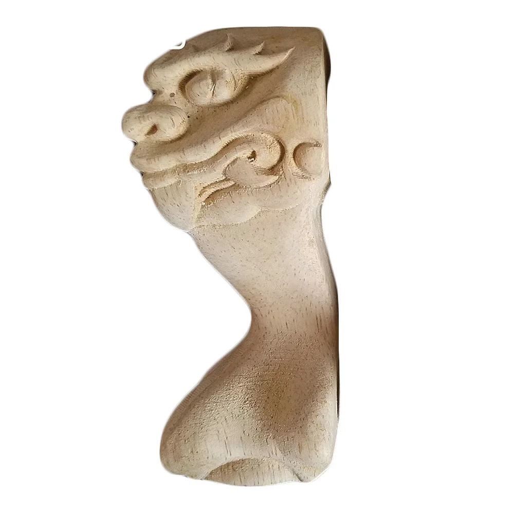 1 قطعة 12-18 سنتيمتر منحوتة خزانة أريكة خزانة الشاي السرير الحمام النمط الأوروبي خشب متين الجدول قدم إكسسوارات ديكور منزلي