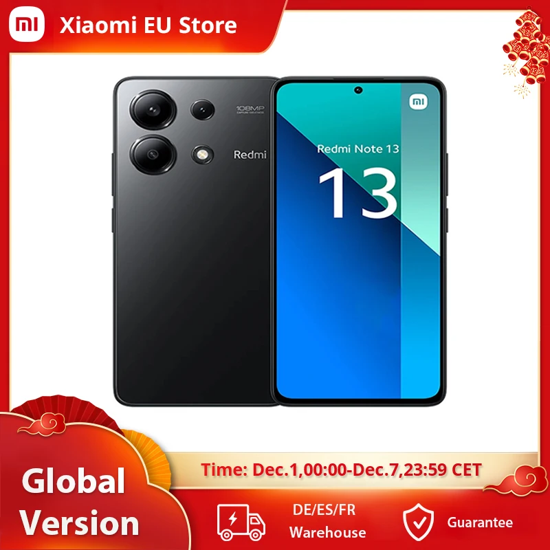 Global Version Xiaomi Redmi Note 13 4G Smartphone Snapdragon® 685 108MP camera 120Hz AMOLED display 33W charging