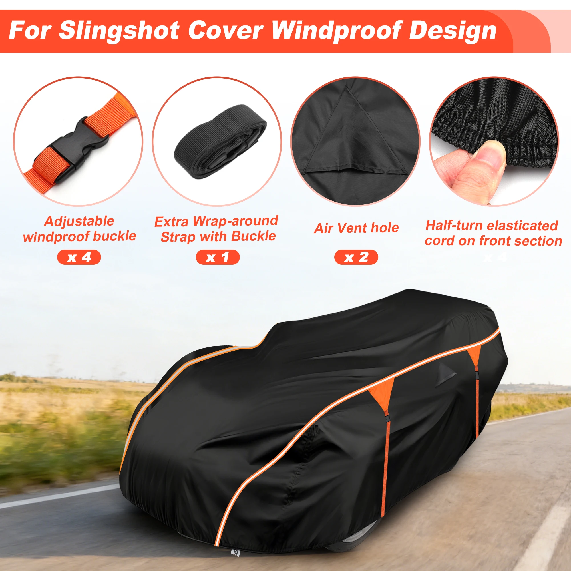 

UXCELL For Utility Full Cover Waterproof For Polaris For Slingshot SLR R S SL 15-25