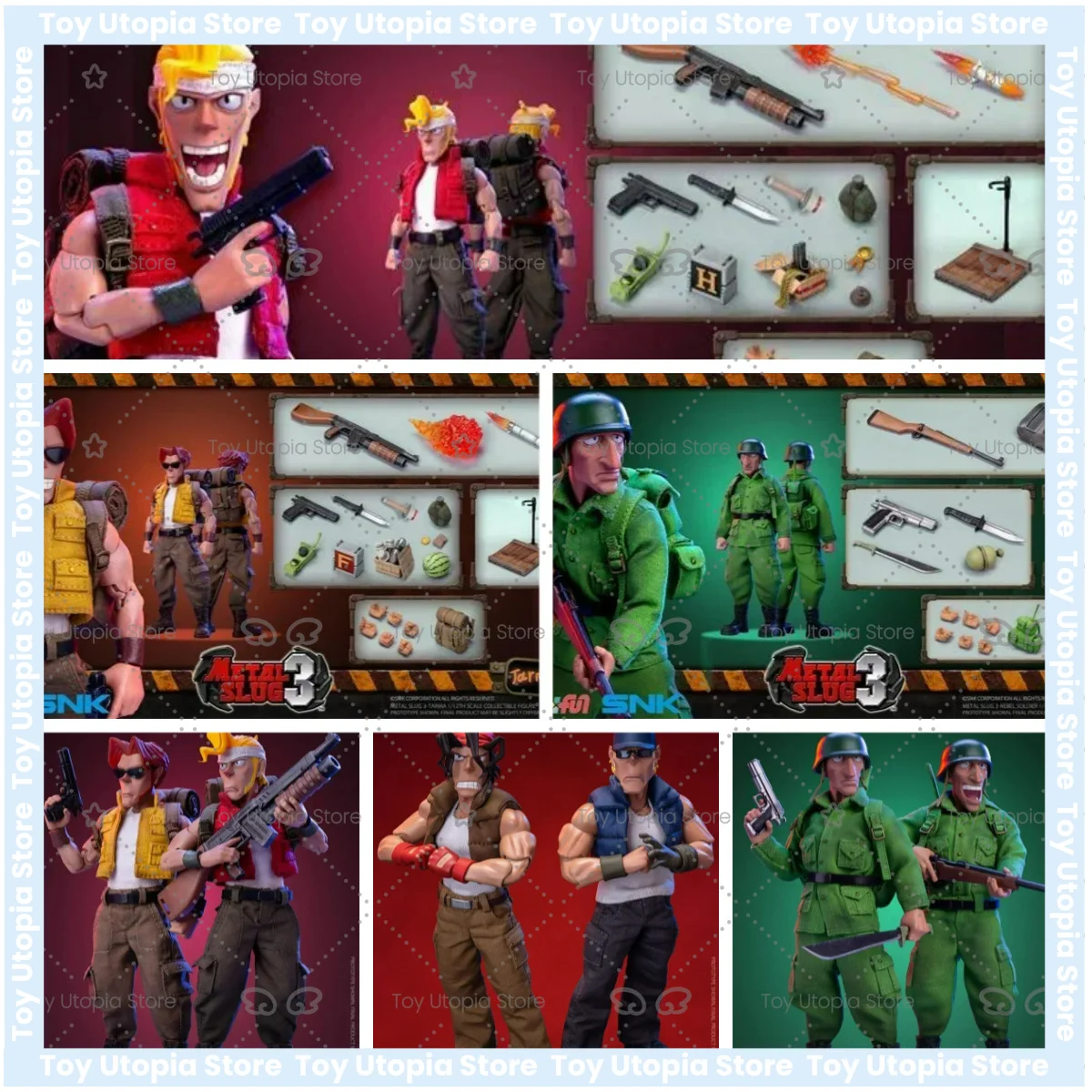 TUNSHI Studio Original SNK oficial Metal Slug 3 Marco Tarma Clark, RALF JONES, soldado Rebel, figura de acción a escala 1/12, en stock