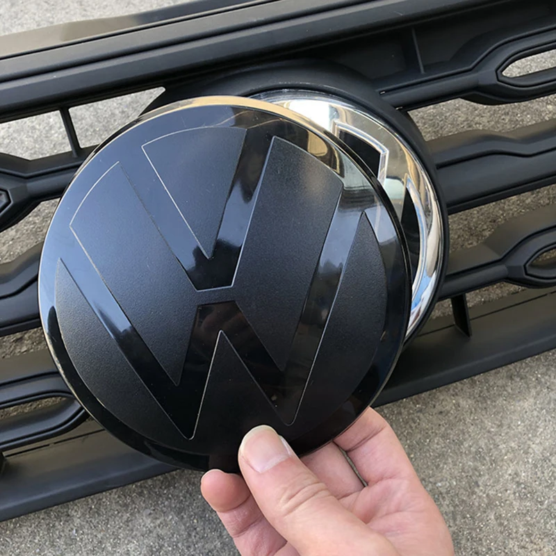 2 قطعة سيارة الجبهة بونيه شواء شارة غطاء غطاء صندوق السيارة شعار ملصق لشركة فولكس فاجن جولف 6 7 8 بولو باسات B6 البديل CC تيجوان أطلس T-ROC #4