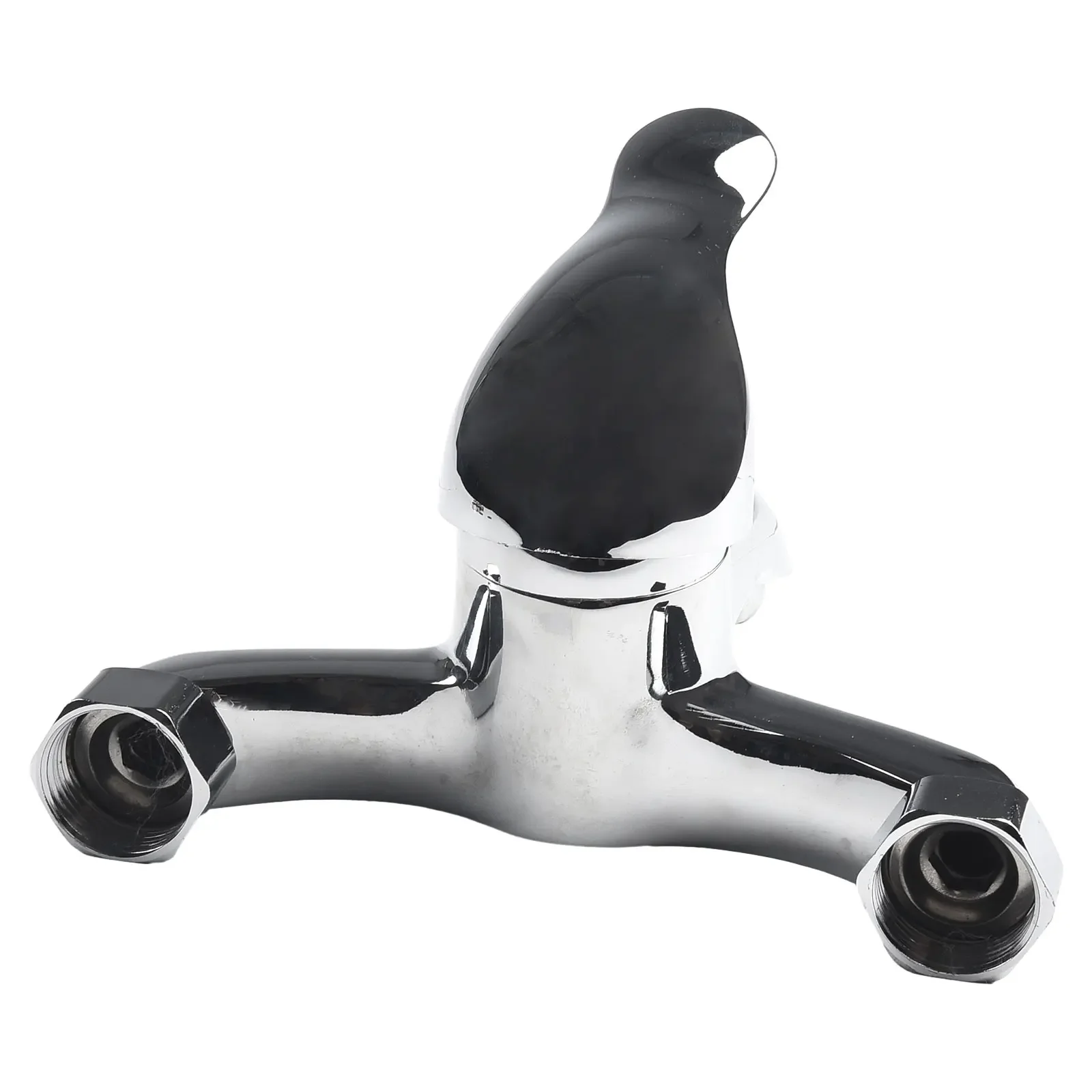 

Bathtub Bathroom Basin Faucets Tap Mixing Valve Triple Wall Mounted Zinc Alloy Accessories Dual Spout Fittings