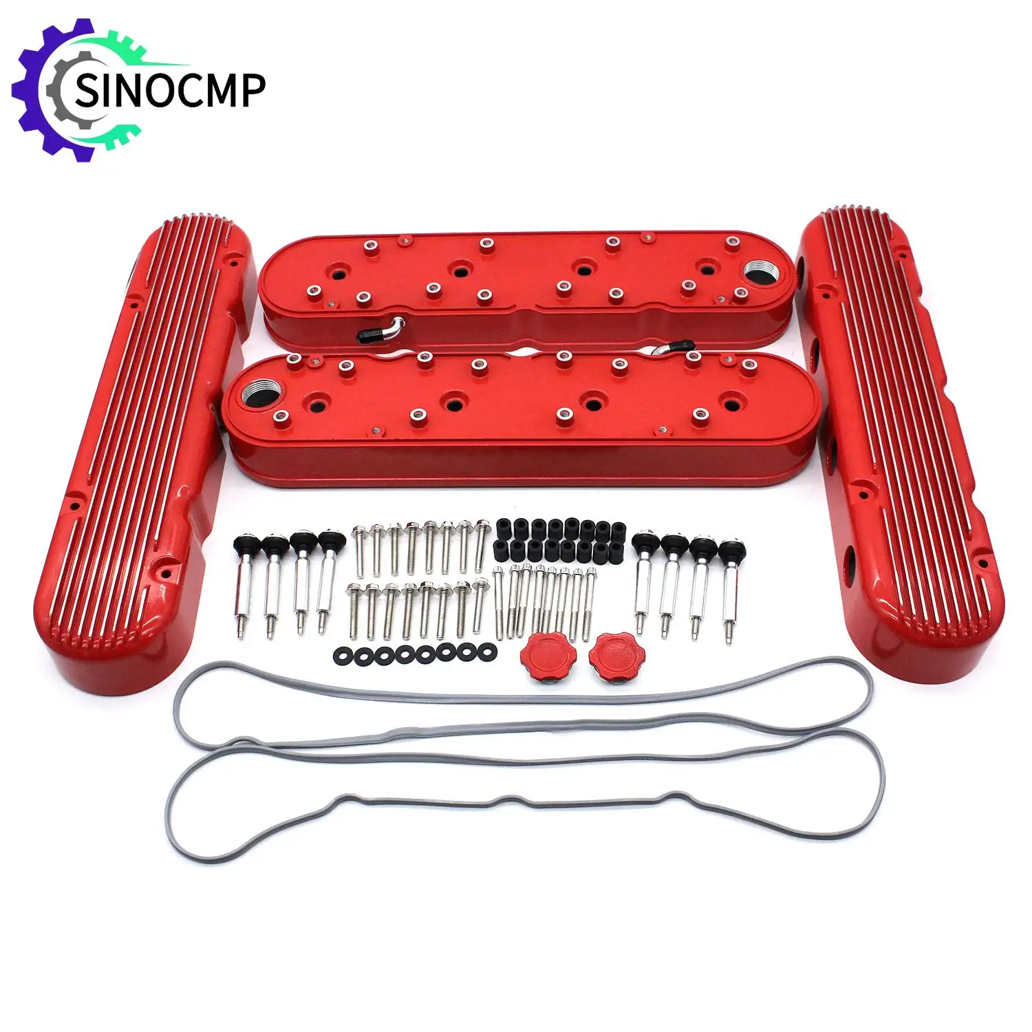 

12558948 410004 140043 D510C 2 шт. глянцево-красные крышки клапанов для LS Chevy LS1 LS2 LS3 LS6 LS7 LSX 241-184 Детали двигателя автомобиля Chevrolet