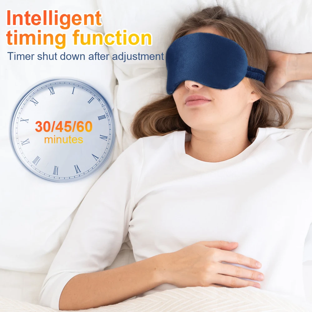 Infrared Hot Compress Eye Massager Relieve Fatigue Reduce Dark Circles Eye Bags Electric Heating Eye Mask Sleep Shading Massage