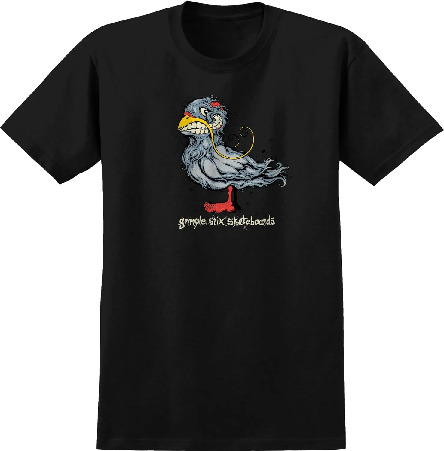 Anti Hero Skateboards Shirt Grimple Pigeon Black