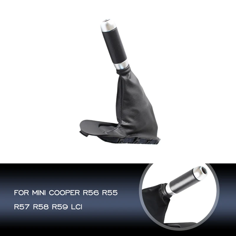 

Car Parking Gear Shifter Handbrake Lever Cover Case For Mini Cooper R56 R55 R57 R58 R59 LCI Car Styling Accessories