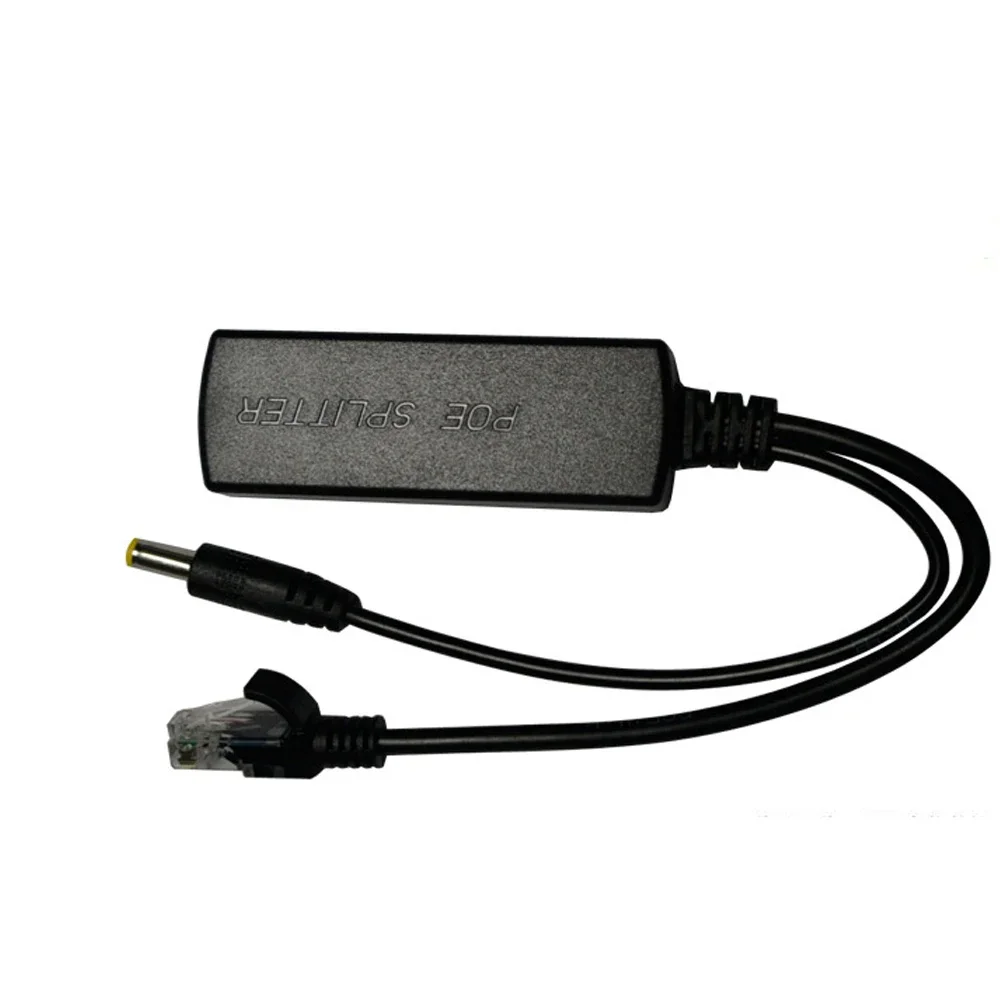 ESCAM 48V ila 12V PoE Ayırıcı Anti-parazit 15W POE Adaptör kablosu Güç kaynağı modülü DC5.5*2.1mm IP Kamera için Konektör