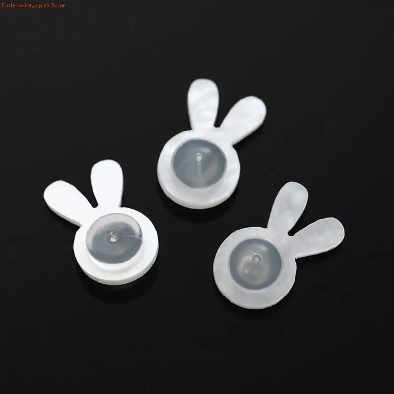 F92D Clear Silicone Earring Stabilizer Acrylic Support For Heavy Earrings Secure Hold