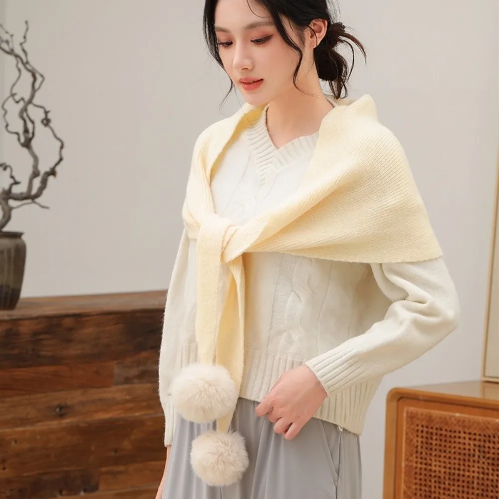 Syal Segitiga Rajutan Lembut Baru, Syal Anti Angin dan Dingin, Syal Rajutan Multifungsi, Hadiah