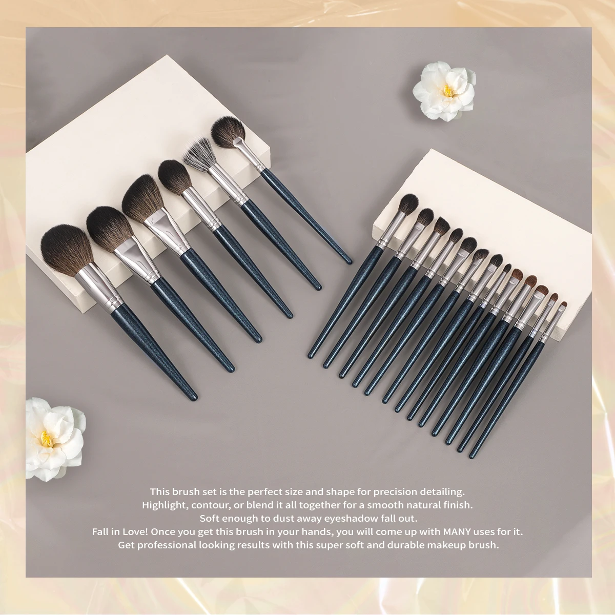 Ovw Make-up Pinsel Set 29/24pcs profession elle Foundation Mixer Concealer Puder Lidschatten Text marker Pinsel Brosse Verlängerungen