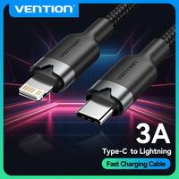 Vention PD 27W USB Type C to Lightning Fast Charge Cable For iPhone 8-14 Series USB Type C to Lightning Charging Cables For iPad