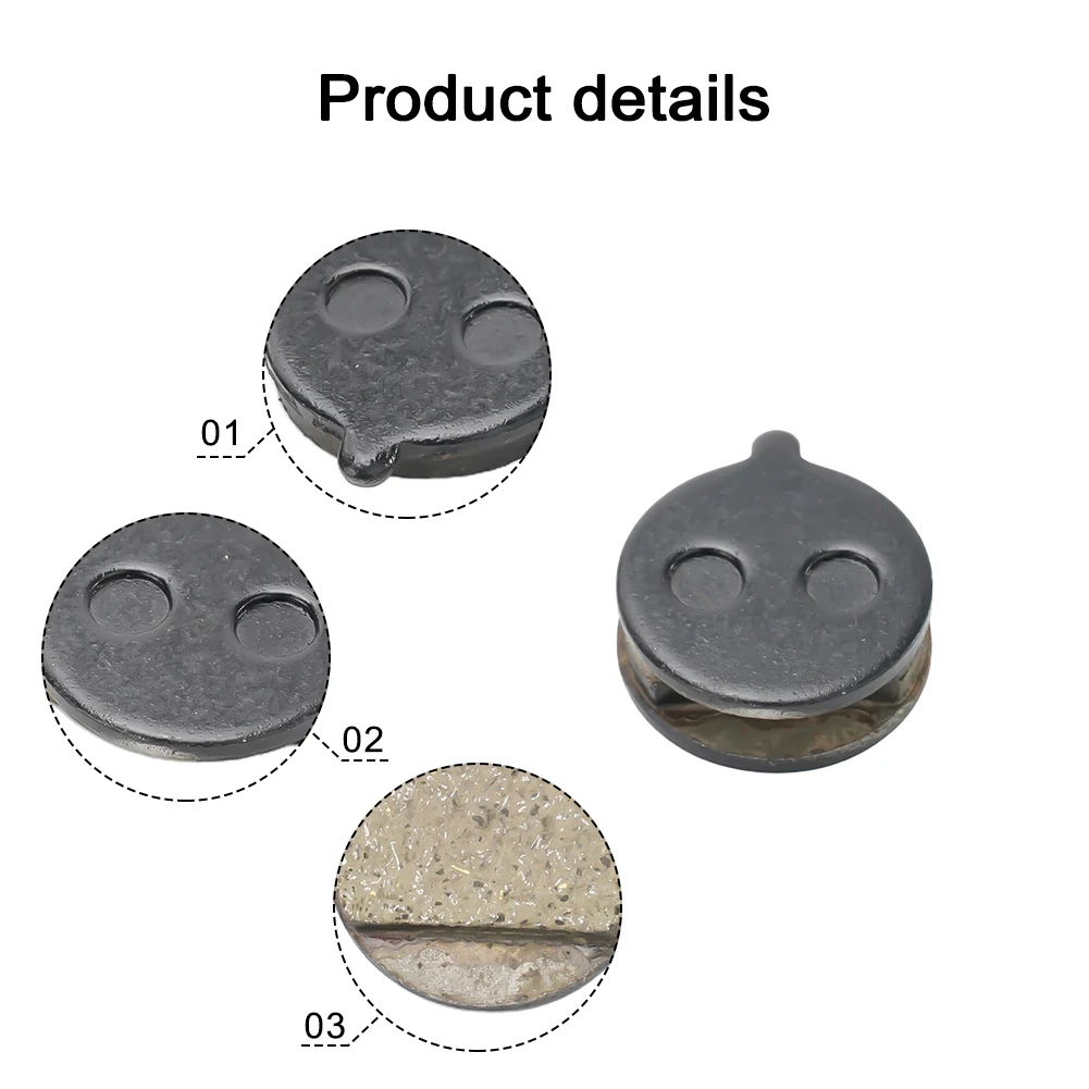 Pastilhas de freio a disco para kugoo semi-metal 1 par peças de ciclismo escooter para kugoo m4/m4 pro alta qualidade