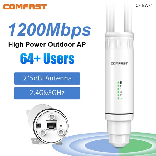 Comfast AC1200 extensor de señal Wifi para exteriores enrutador AP 2,4/5Ghz Dual Dand largo alcance 1200mpbs repetidor Wifi inalámbrico impermeable