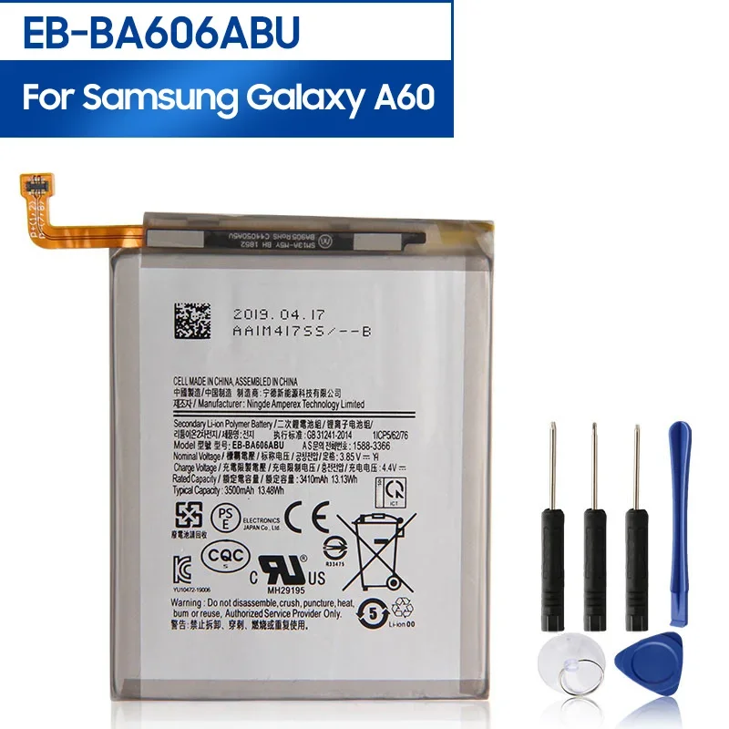 

Replacement Phone Battery EB-BA606ABU For Samsung Galaxy Samsung Galaxy A60 Galaxy M40 3500mAh