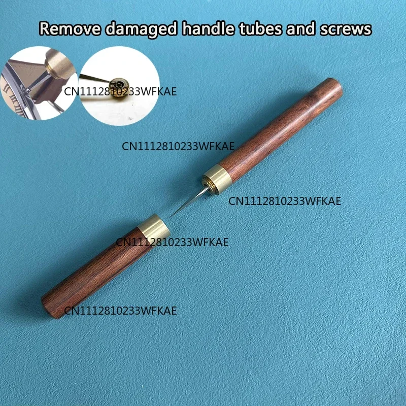 Tapered disassembly watch repair tool, broken screw removal device