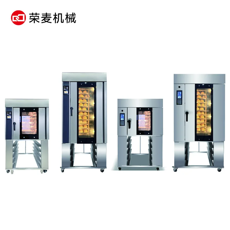 Rongmai commercial hot air convection oven 5 plates 10 plates with steam bread moon cake cookies hot air circulation rotary furn