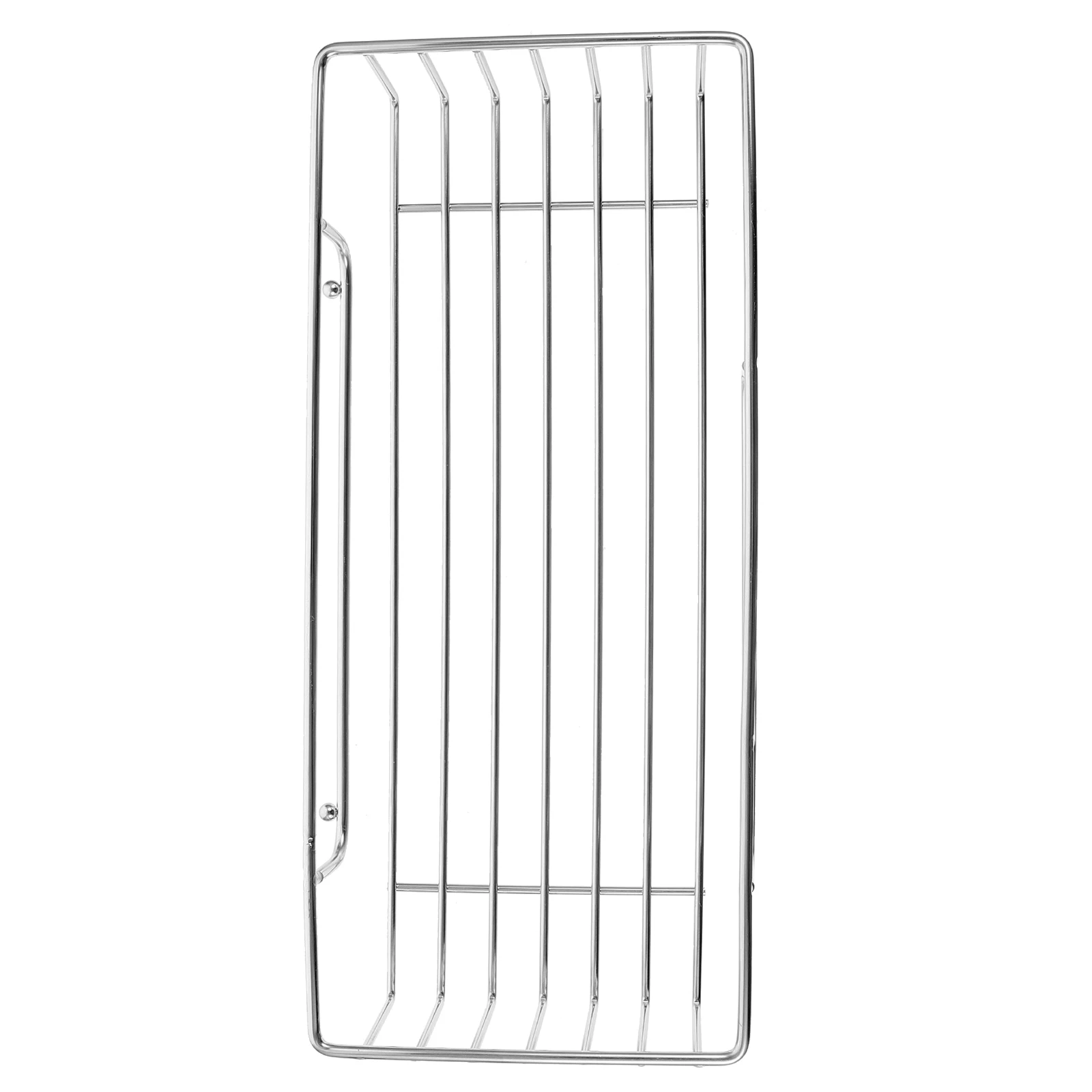 

Stainless Steel Bathroom Storage Basket Large Size Wall ganizer Hollow Bottom Shower Shelf Daily Necessities Holder