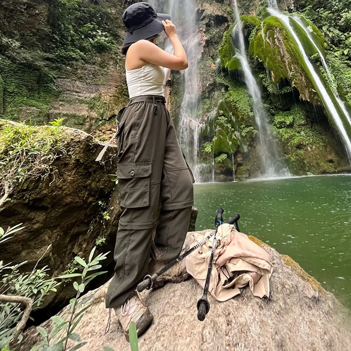 Fashion 2026 Charge Pants Outdoor Men's Quick-drying Pants Loose Overalls Straight Pocket Baggy Hiking Men's Trousers