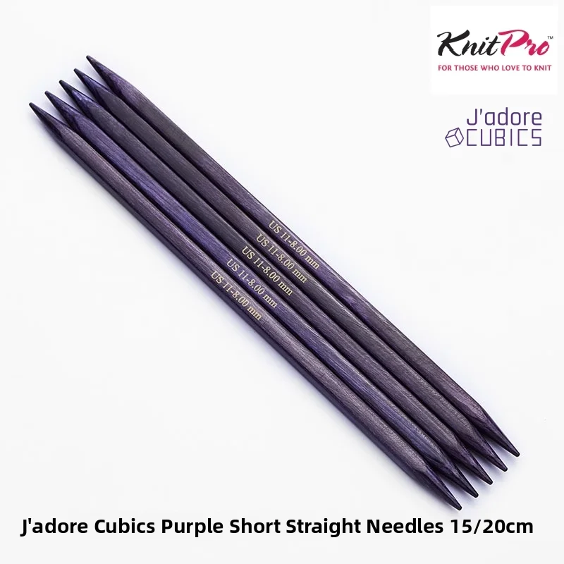 

Purple Cubics Knitpro J'adore Double Pointed Needle 20cm Cube aped Crochet Tools for Sweater ing Home Textile DIY Sewing