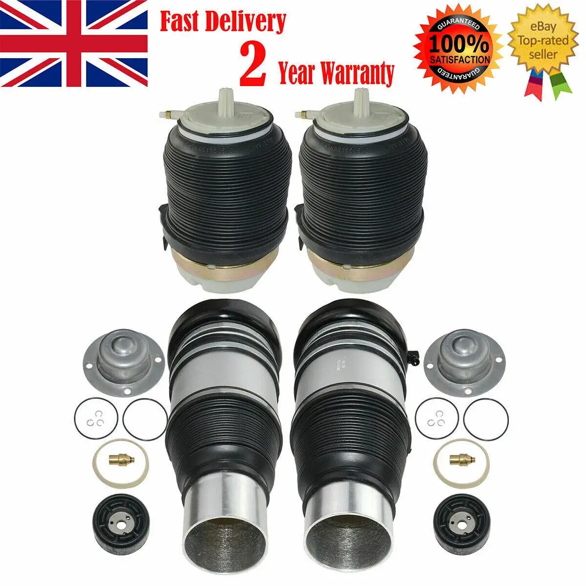 AP01 4 x PCS Air Suspensions For Audi A6 C6 S6 4F0616039AA 4F0616040AA 4F0616001J 4F0616001 4F0616040M 4F0616040  4F0616039