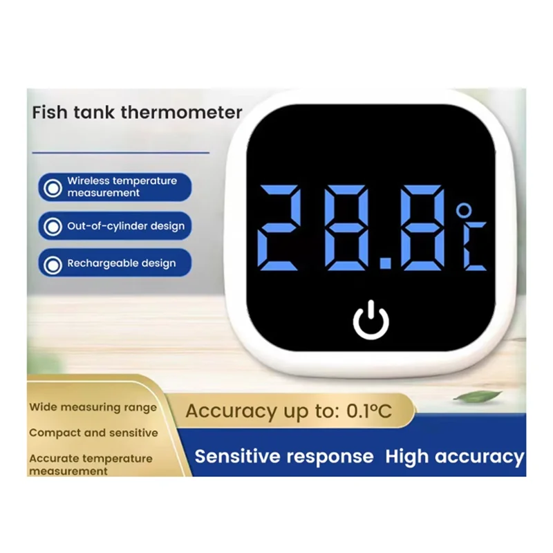 【جديد】0-60 ℃   حوض السمك ميزان الحرارة ذاتي اللصق LCD خزان الأسماك الرقمي موازين الحرارة الصغيرة شاشة مراقبة درجة حرارة تررم