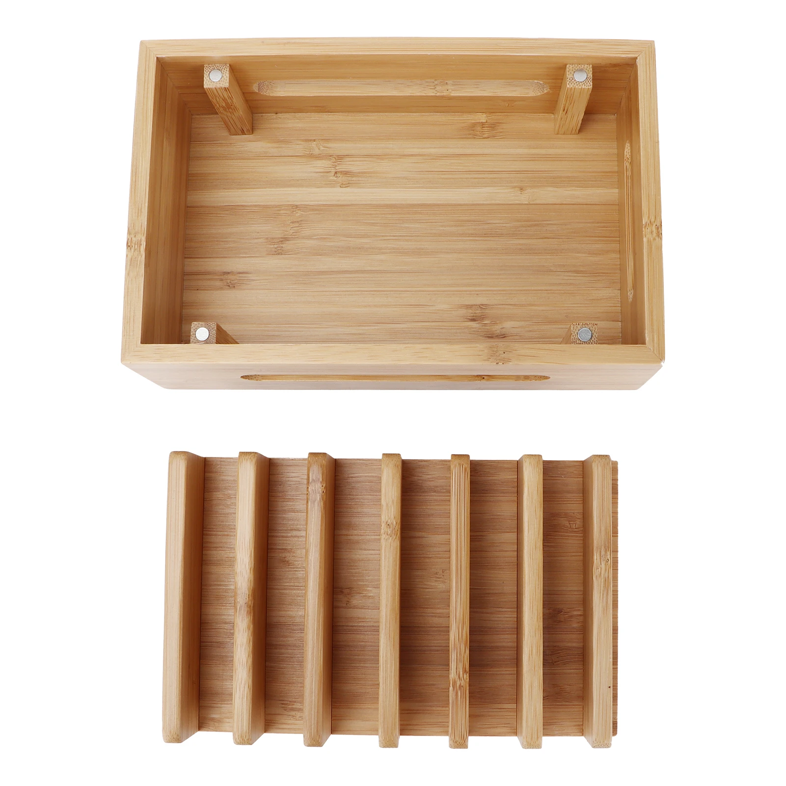 Bamboo Wood Cell Phone Dock Portable Tablet Computer Organizer Storage Box for Home  Cell Phone Dock Tablet Storage Box