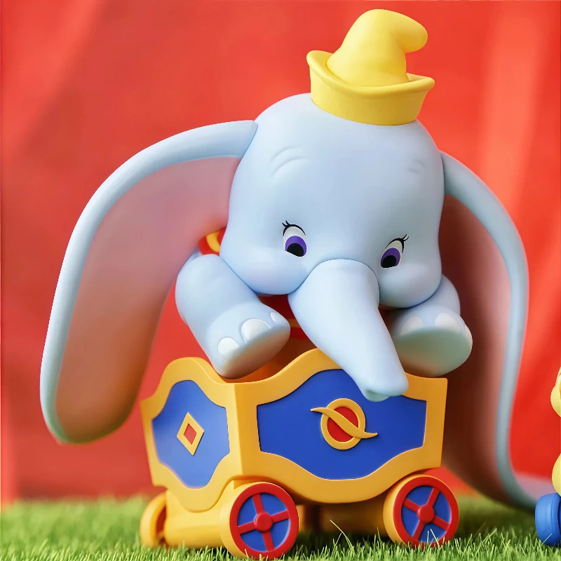 52 لعب منتج جديد حقيقي ديزني دامبو سلسلة وقت سعيد صندوق أعمى الإبداعية اليدوية لطيف العصرية دمية زخرفة لعبة هدية عيد