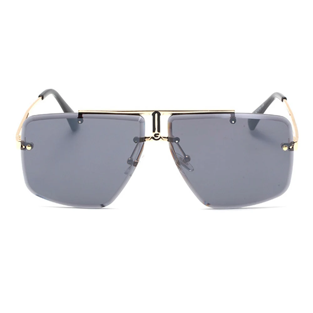 

Fashion Retro Square Sunglasses For Men And Women Rimless Metal Sunglasses Retro Sunglasses