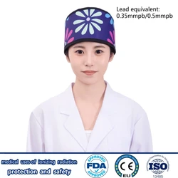 X-ray gamma ray radiological protection 0.35mmpb/0.5mmpb lead cap radioactive factories ionizing radiation protective lead cap