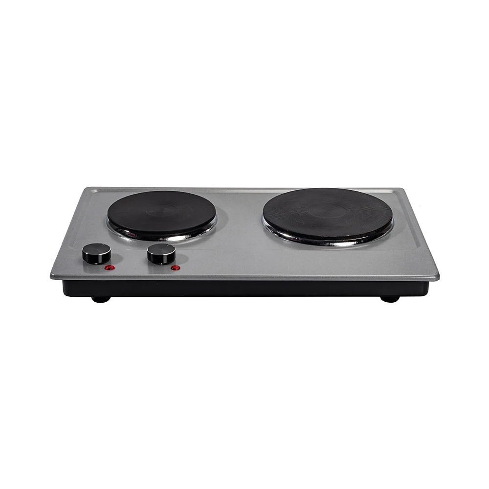 

Customized Double-Tube Electric Stove Table Top Double Burner Solid Hotplates Electric Stove Without Gas