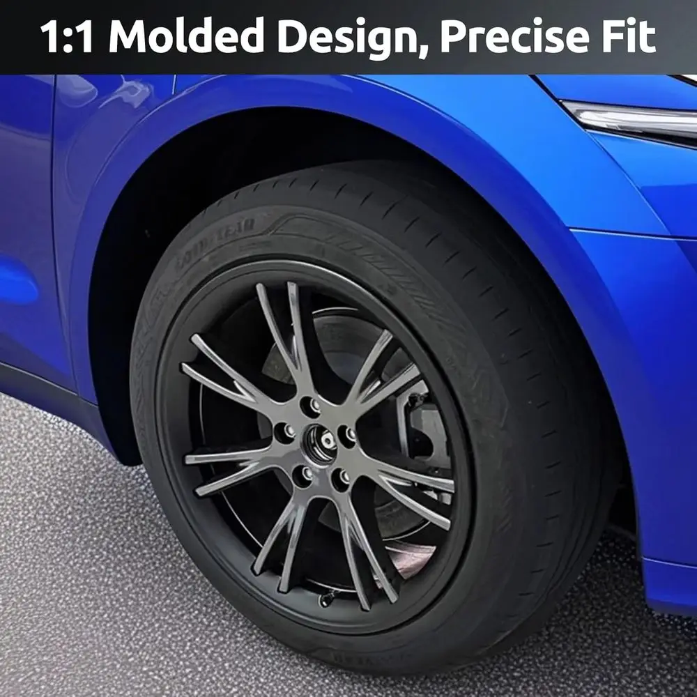 Wheel Rim Protector for Tesla Model Y Gemini 19 inch Apollo Wheels 2020-2024 Model Y Accessories All-in-one Car Tire Trim Rings