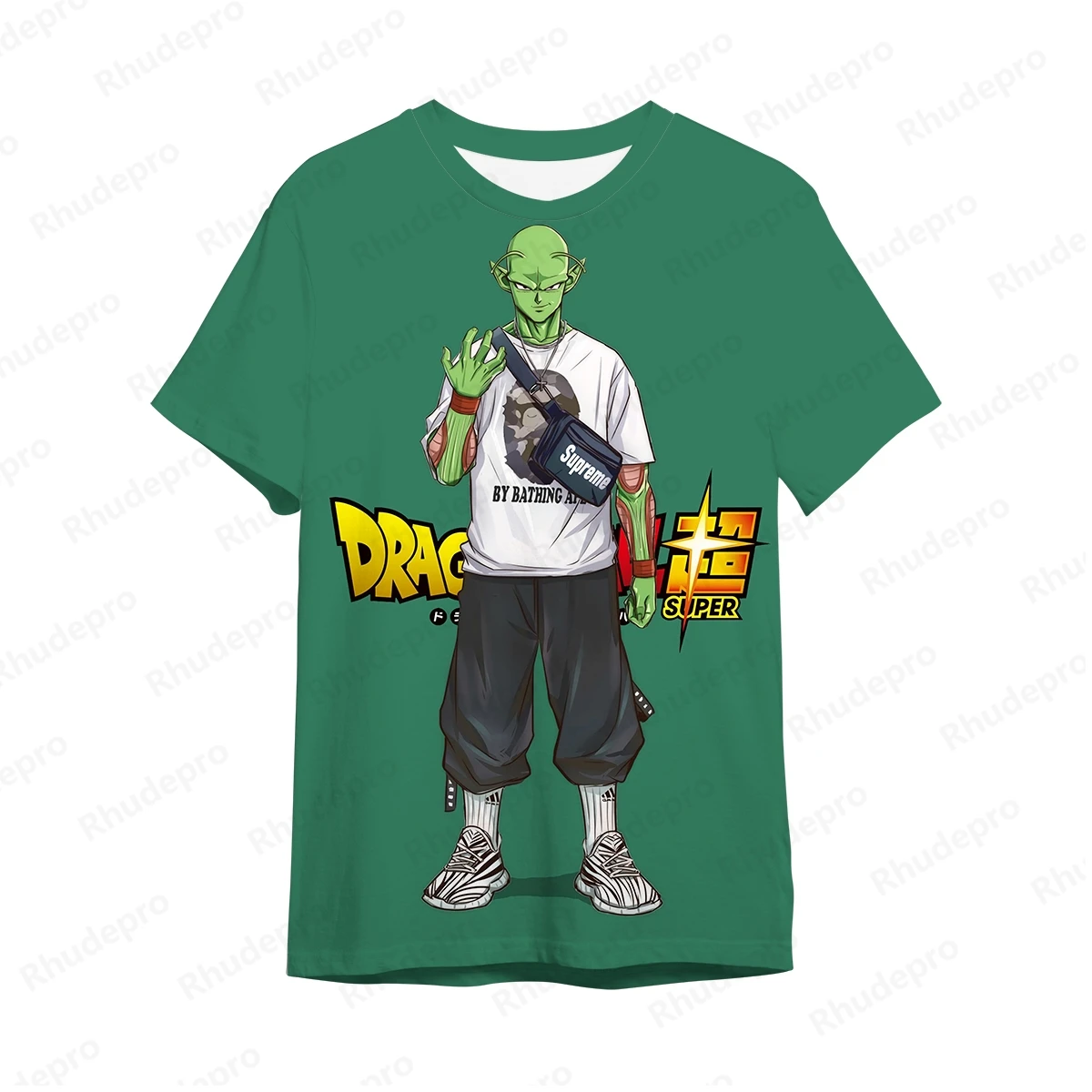 Camiseta DragonBallz extragrande masculina, camisas Vegeta Goku, roupas infantis hip-hop, estilo Harajuku, tendência de verão, 2024