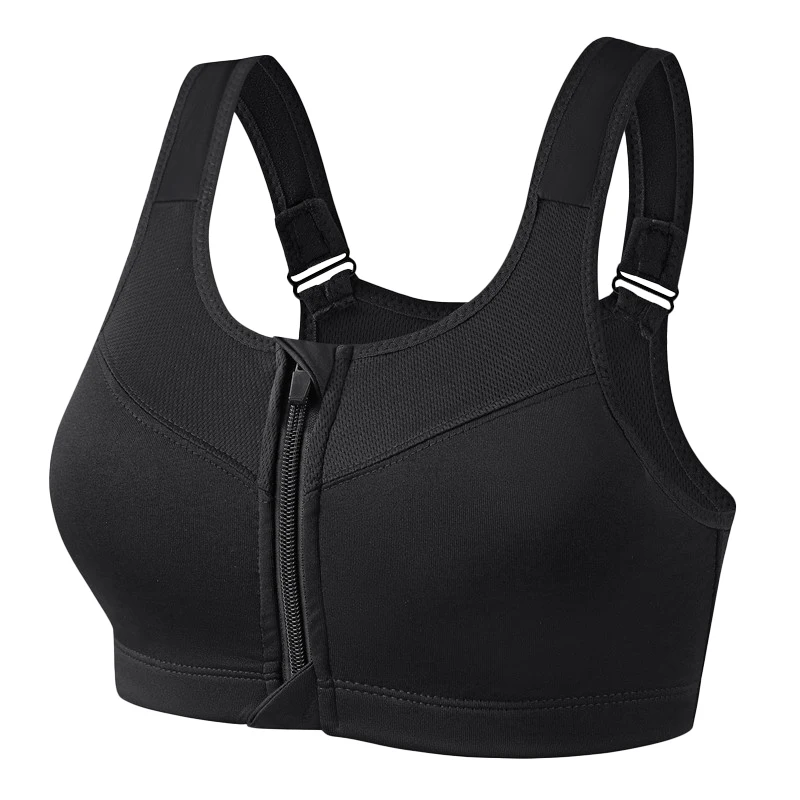 S-2XL Popular Sports Top Yoga Bra Women's Shockproof Sports Shirt Sports Bra Front Zipper Women's Push Up Bra Sportswear image 3