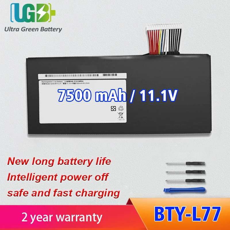 

UGB New BTY-L77 Battery For MSI GT72 2QD GT72S 6QF GT72VR WT72 MS-1781 MS-1782 MS-1783 2PE-022CN 2QD-1019XCN 2QD-292XCN