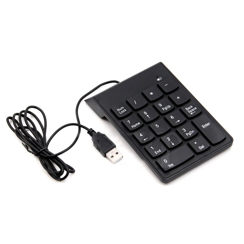 Universal numeric keypad USB Wire Mini number Keyboard keycap for Laptop Desktop PC Computer Numpad 18 Keys Keyboard accountant