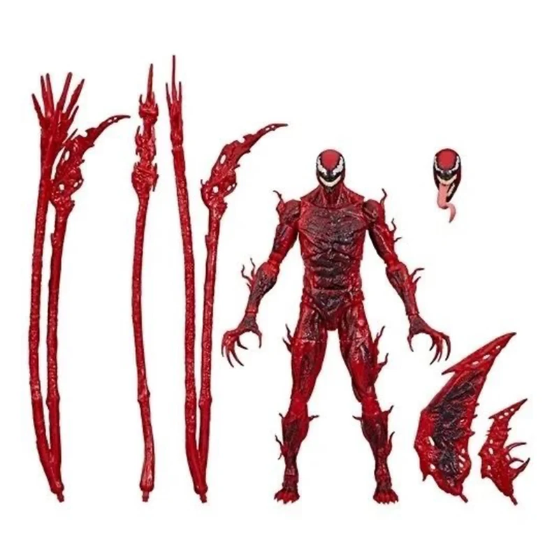 Legends Series Carnage Action Figure Red Venom Figurine Change Face Statue Model Doll Collectible Customized Decorate Gift Toy