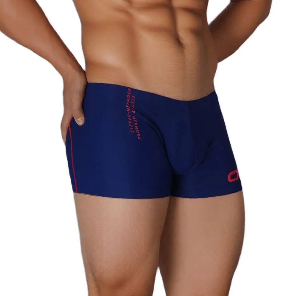 Men Swimming Boxers Shorts Swimwear Bathing Suit Comfortable Bulge Pouch Swim Shorts Drawstring Summer Beachwear Y2K Trunks image 2