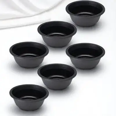 6Pcs Plastic Flowerpot Succulent Plant Pot Hollow Bottom Planter Flower Container for Home Garden Plastic Flower Pot