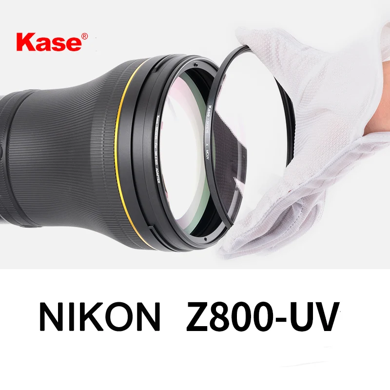 KASE MC UV FOR Nikon NIKKOR Z 800mm f/6.3 VR S Camera Lens Protective Filter With Cap Kit