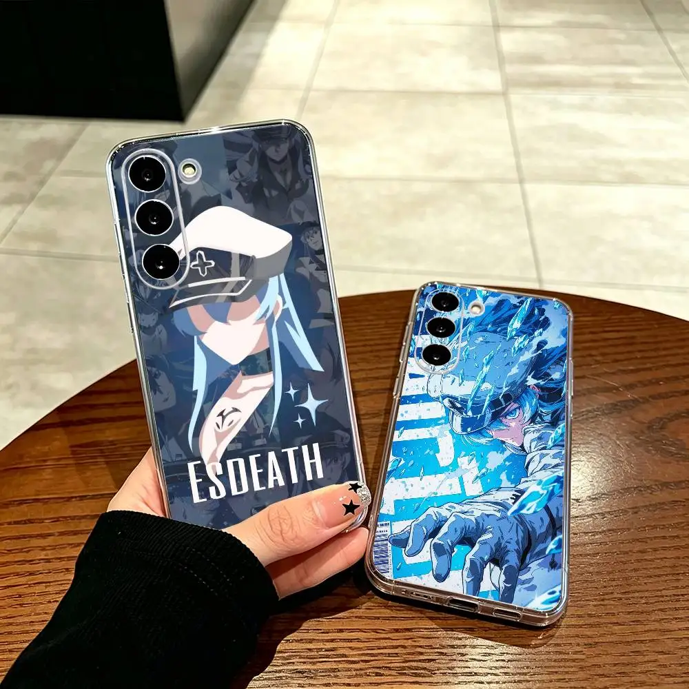 Frozen ice queen E-Esdeath A-Akame-s  Phone Case For Samsung A71, A70, A52, A51, A40, A30, A20 Transparent Cover