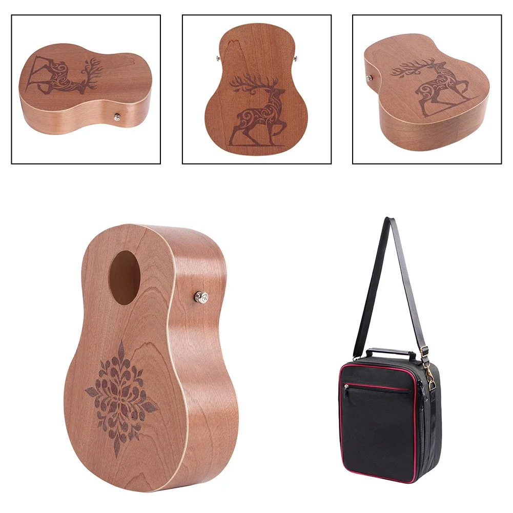 

Approx.30*23*7.8cm Cajon Box Classic Design Handdrum Bag Instrument Shoulder Strap Included Special Bag Design