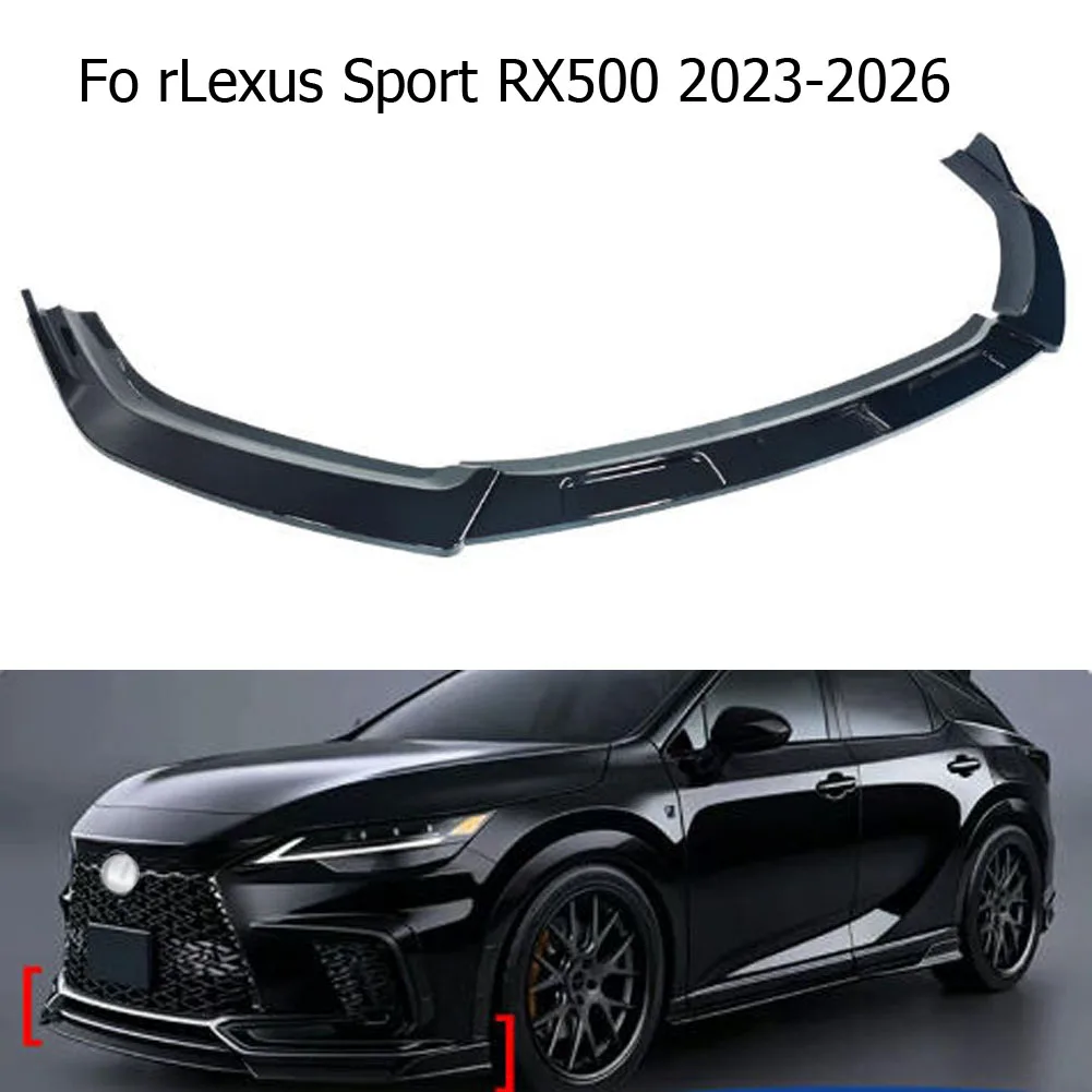 Gloss Black For Lexus Sport RX500 2023-2026 Front Lip Front Shovel Spoiler Exterior Modification Accessories