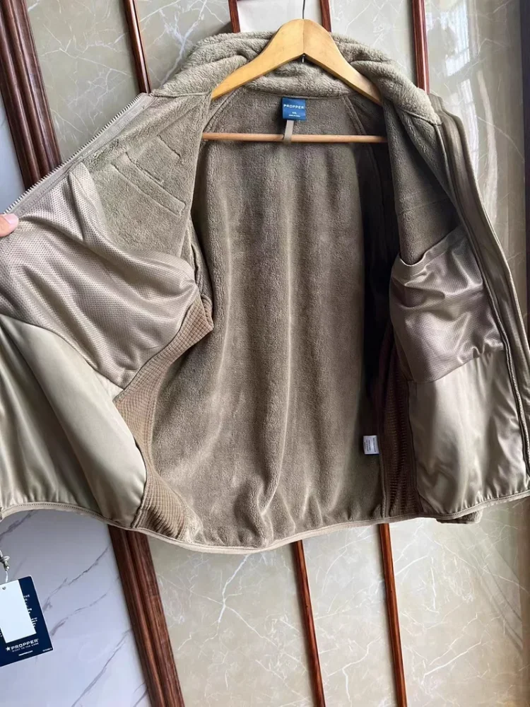 Kurtka zimowa outdoorowa taktyczna z polaru i polartec, ocieplana, model L3 — zdjęcie 4