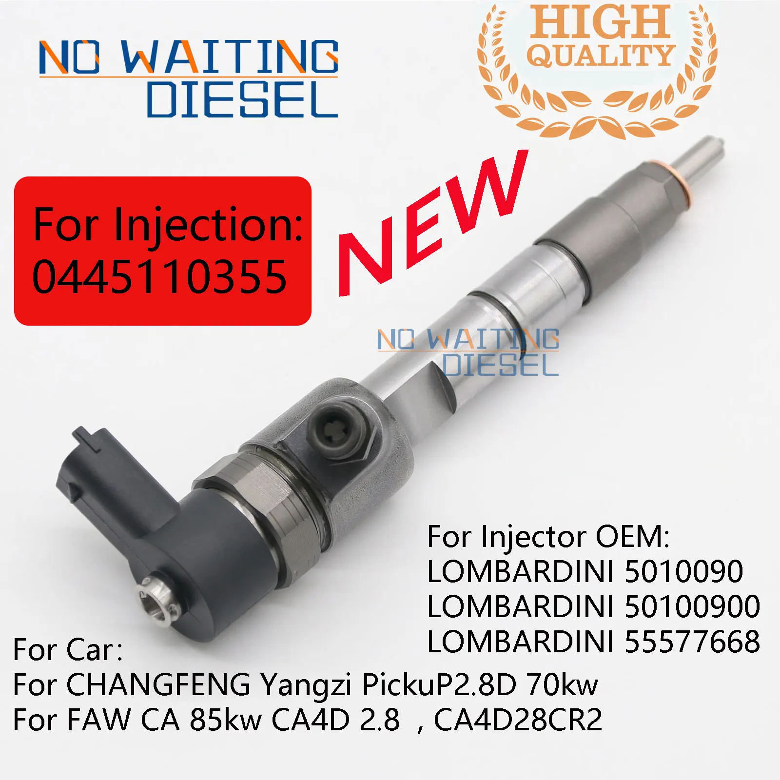 

0445110355 Common Rail Fuel Injection 0445 110 355 Injection Systems 0 445 110 355 For LOMBARDINI 5010090 50100900 55577668