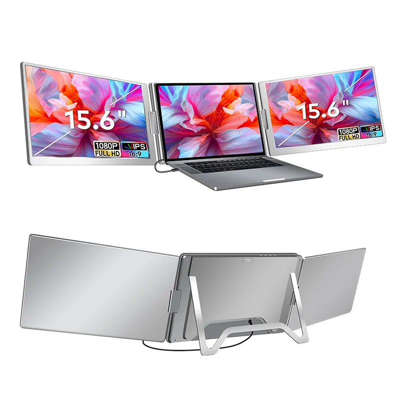 Laptop Screen Extender Triple Full HD 1920 X 1080 Dual Portable Monitor Perfect for Mac and Wins