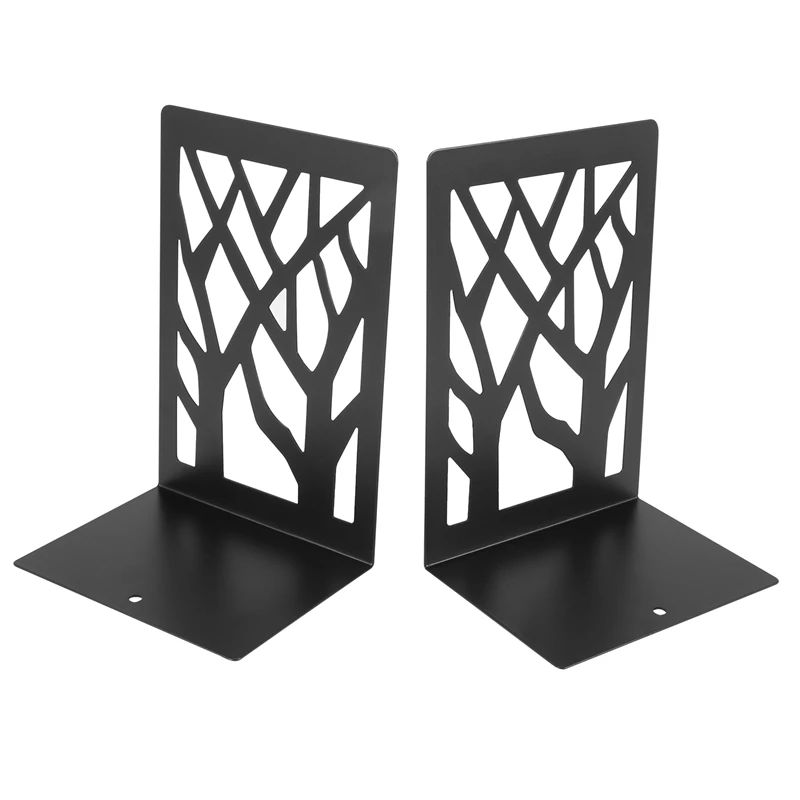 Metal Bookends For Heavy Books - Book Ends,Bookends For Shelves,Bookend Supports On Office Desk,Book Shelf Holder Home